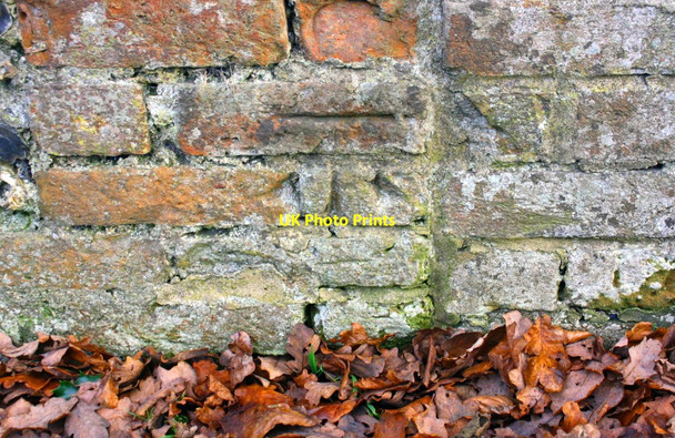 Photo 6"x4" Benchmark on barn at Basset Manor Checkendon c2017