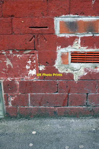 Photo 6"x4" Benchmark on #163 Dewsbury Road Hunslet c2016