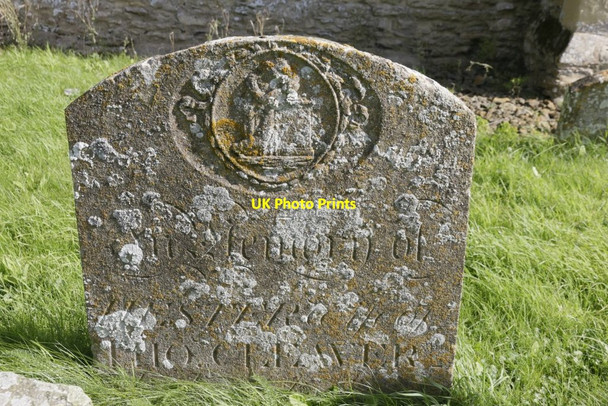 Photo 6"x4" Sinking Headstone Baldon Row c2016