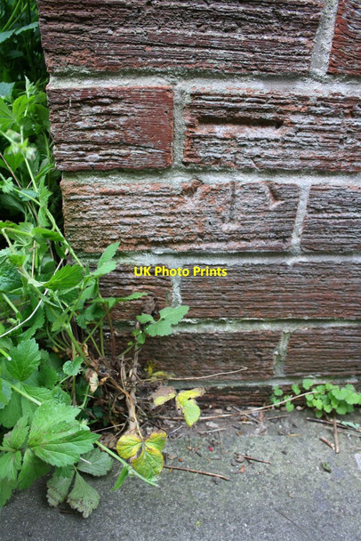 Photo 6"x4" Benchmark on #102 Potternewton Lane Leeds\/SE3034 c2016
