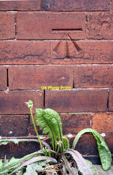 Photo 6"x4" Benchmark on #22 Delph Lane Leeds\/SE3034 c2016