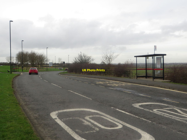 Photo 6"x4" Bus stops, Backworth Lane, Backworth Backworth c2016