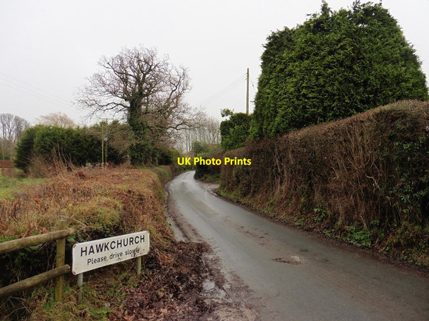 Photo 6"x4" Approaching Hawkchurch Hawkchurch c2017