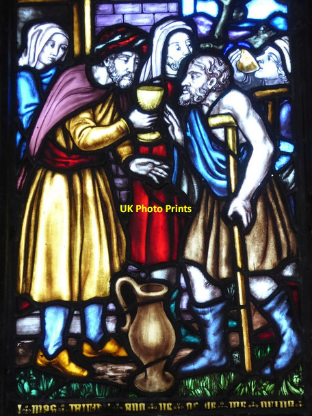 Photo 6"x4" Stained glass windows, Stoke Edith church Stoke Edith c2017