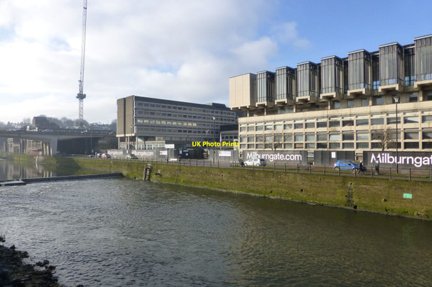 Photo 6"x4" Redevelopment beside the River Wear in Durham Durham c2017
