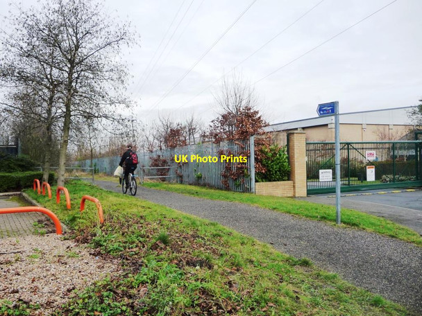 Photo 6"x4" Cycling on the Trans Pennine Trail near Wombwell Wath Upon Dearne c2017
