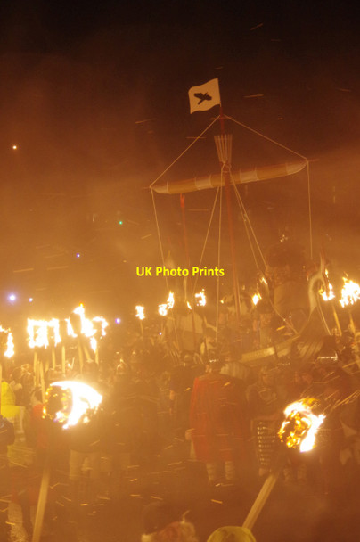 Photo 6"x4" Torchlight procession - Up Helly Aa Lerwick c2017 P2
