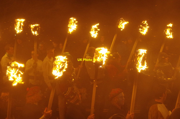 Photo 6"x4" Torchlight procession - Up Helly Aa Lerwick c2017 P3