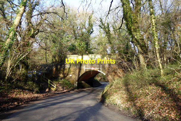Photo 6"x4" Railway bridge over Pound Lane Ampfield c2017