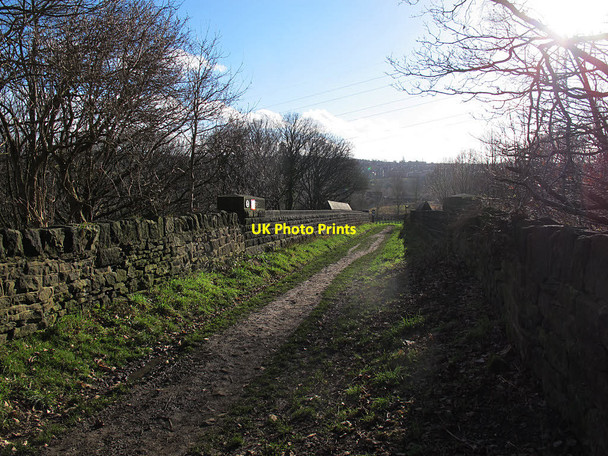 Photo 6"x4" Bridge over the railway off Newlaithes Road Horsforth c2017