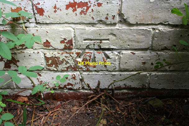 Photo 6"x4" Benchmark on building on Hipswell Road West Hipswell c2016