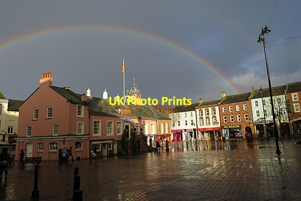 Photo 6"x4" Rainbow Over Carlisle Carlisle c2017