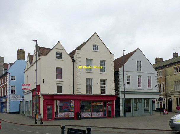 Photo 6"x4" Market Place, Grantham, east side Grantham c2017