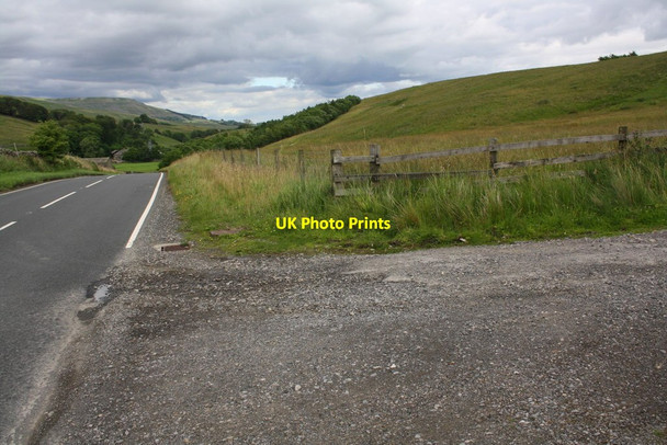 Photo 6"x4" A684 west of Thwaite Bridge at junction with moorland access track Cotterdale c2016