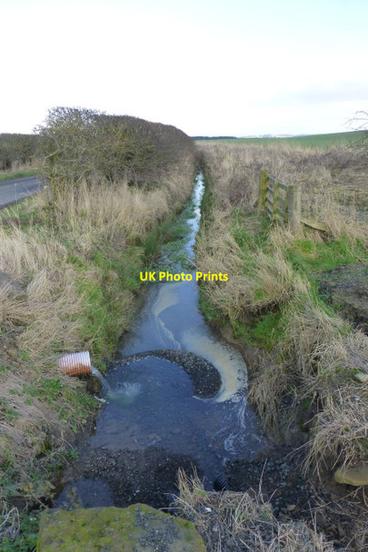 Photo 6"x4" Drainage ditch New Heaton c2017