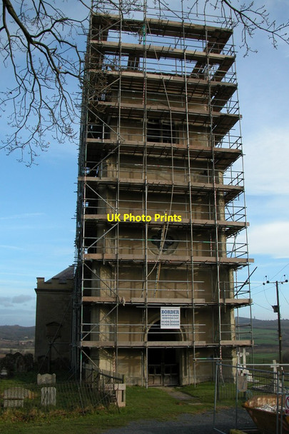 Photo 6"x4" Scaffolding on Stanford-on-Teme church Stanford on Teme c2006