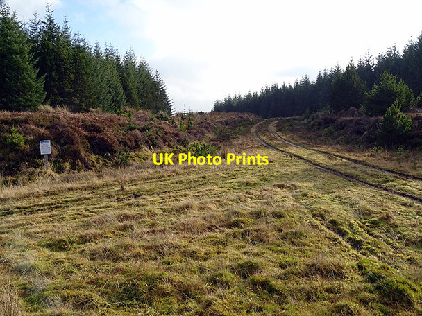 Photo 6"x4" Road junction by Cnoc nan Sithean Cnoc nan Sithean c2017