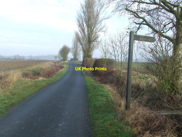 Photo 6"x4" Footpath Sign Halstead\/TL8130 c2017