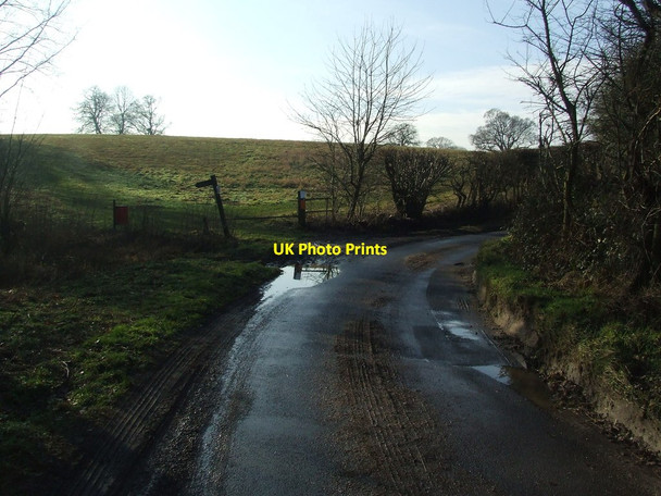 Photo 6"x4" Bend On Minor Road Halstead\/TL8130 c2017