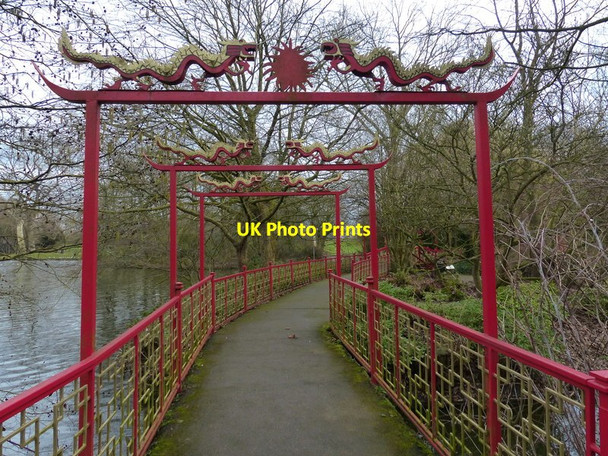 Photo 6"x4" Chinese Garden at Abbey Park, Leicester Leicester c2017