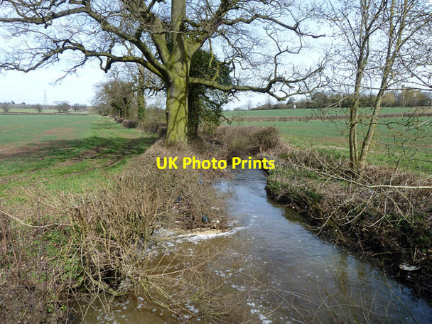 Photo 6"x4" Brook north of Dyrham Park Dancers Hill c2013