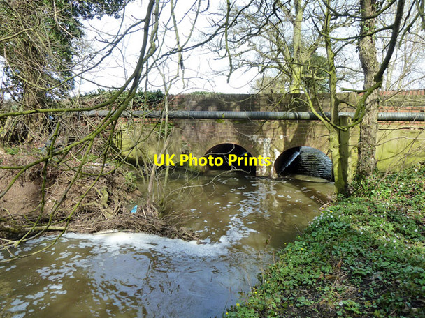 Photo 6"x4" Bridge over brook leaving Dyrham Park Dancers Hill c2013