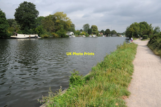 Photo 6"x4" The River Thames near Walton-on-Thames Walton-on-Thames c2011