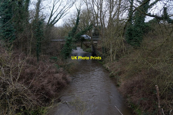 Photo 6"x4" River Bollin beside the Britannia Airport Inn, Wilmslow Morley\/SJ8282 c2017