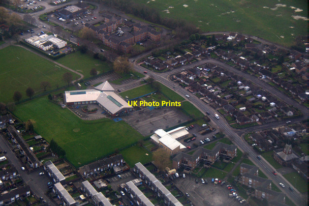 Photo 6"x4" Ladybridge Primary School, Cheadle Hulme, from the air Cheadle\/SJ8688 c2017