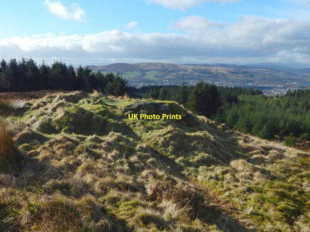 Photo 6"x4" Path leading down from Pappert Hill Bonhill c2017