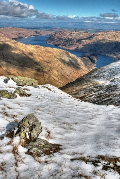 Photo 6"x4" Haweswater from Harter Fell Nan Bield Pass c2009