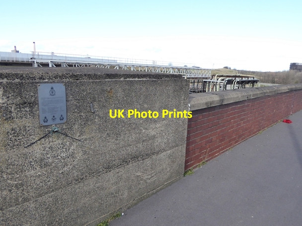 Photo 6"x4" Memorial on Lord McGowan Bridge Dormanstown c2017