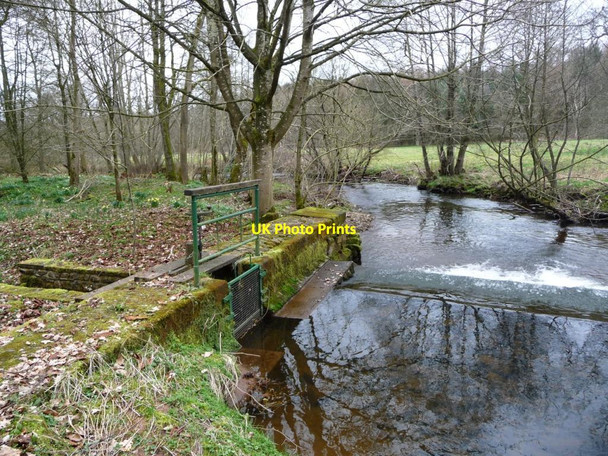 Photo 6"x4" Weir and sluice, Crowdundle Beck, Acorn Bank Newbiggin\/NY6228 c2017