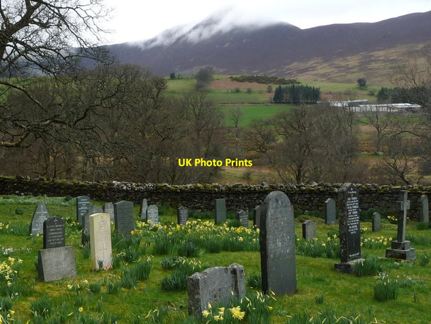 Photo 6"x4" North-east corner of the churchyard, Newlands Church Little Town\/NY2319 c2017