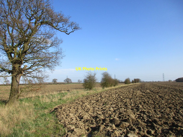 Photo 6"x4" Field boundary near Intake Farm Wressle\/SE7131 c2017