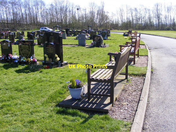 Photo 6"x4" Cemetery Benches Coseley c2017