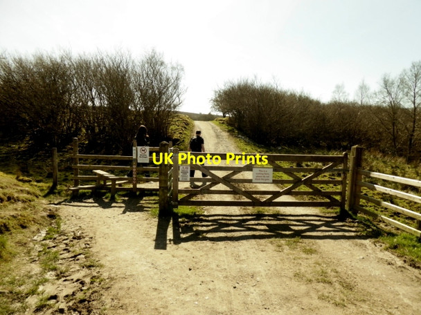 Photo 6"x4" Gate and stile, Cuilcagh Legnabrocky Trail Moneygashel c2017