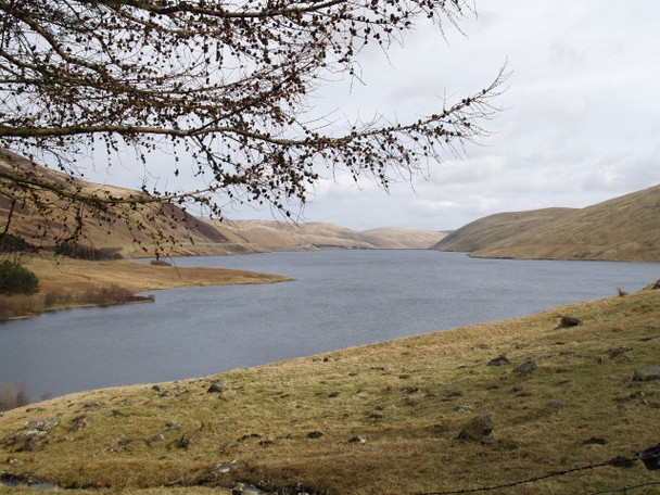Photo 6"x4" Megget Reservoir from the Winterhopeburn track Craigierig c2009