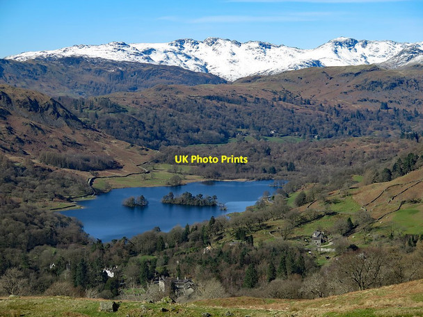 Photo 6"x4" Rydal Water from the east Ambleside c2017