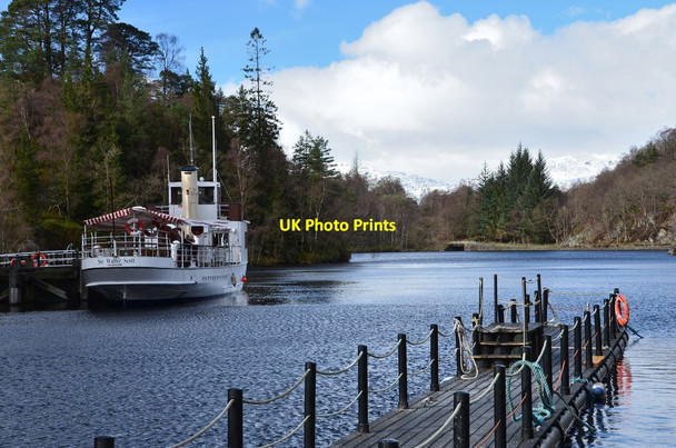 Photo 6"x4" SS Sir Walter Scott, Trossachs Pier Achray Water c2017