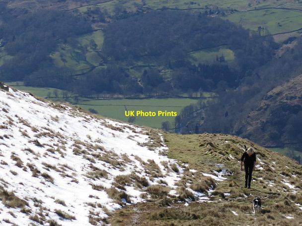 Photo 6"x4" Ascending path near High Pike Rydal c2017