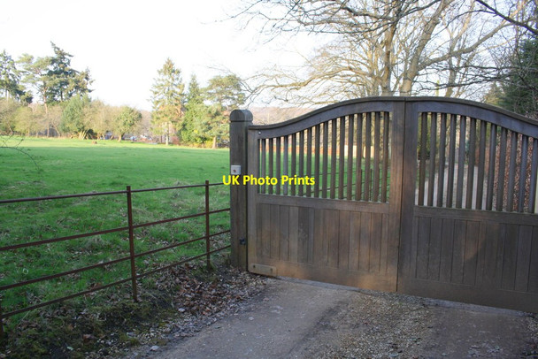 Photo 6"x4" Entrance driveway to Bearwood House Satwell c2017