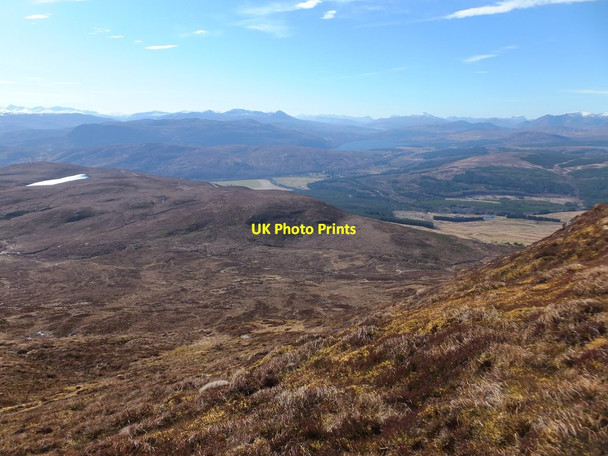 Photo 6"x4" Looking over the Bealach Beag towards Lochluichart Strath Garve \/ Srath Gairbh c2017