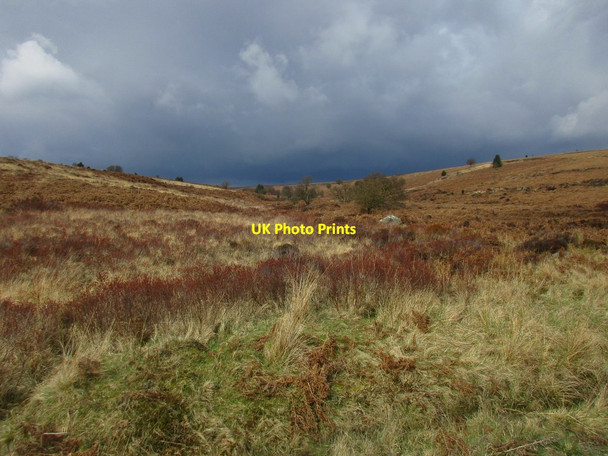 Photo 6"x4" Threatening sky over Egton High Moor Collier Gill c2017