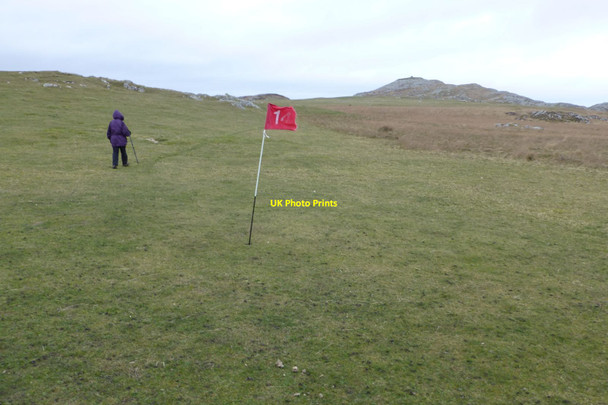 Photo 6"x4" 14th green on Isle of Colonsay Golf Club Lower Kilchattan c2017