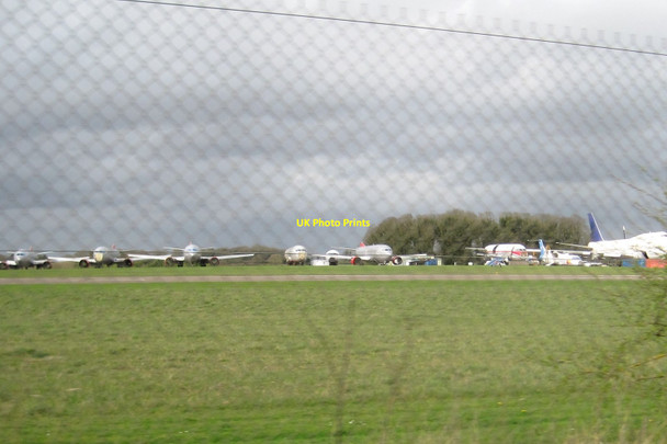 Photo 6"x4" Kemble airport - old airliners for scrapping Kemble c2017