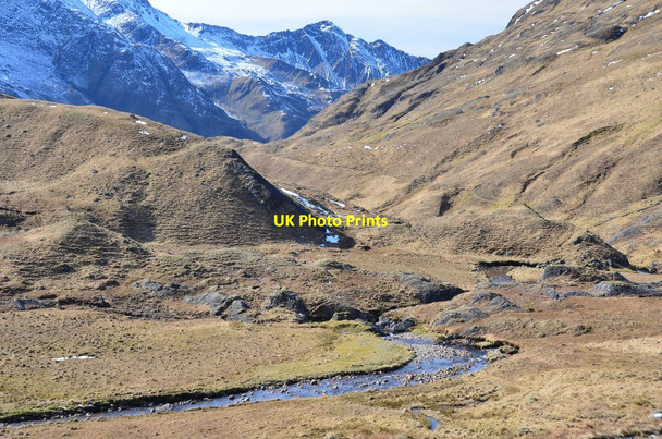 Photo 6"x4" Allt Grannda and glacial moraines Sg\u00f9rr a' Dubh Doire c2017