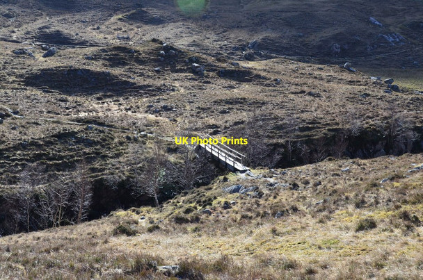 Photo 6"x4" Descending to the footbridge, Allt Grannda Glenlicht Ho c2017