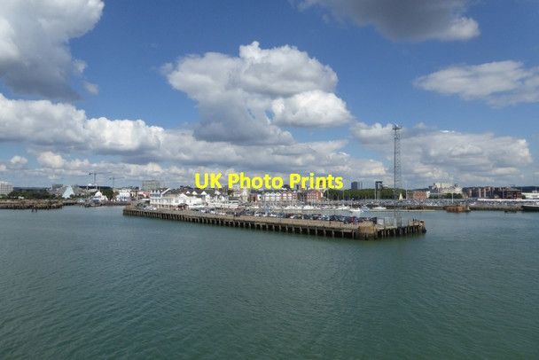 Photo 6"x4" Towards the Red Funnel terminal Ocean Village c2016