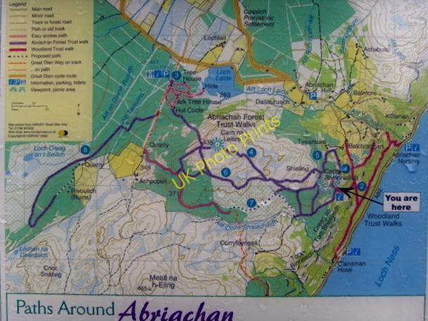 Photo 6"x4" A helpful pathside map! Balchraggan\/NH5634 c2009